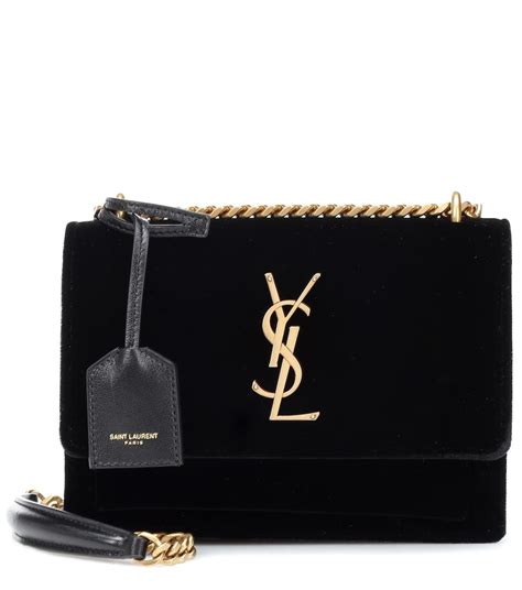 ysl sunset small velvet|Sunset Handbags Collection for Women .